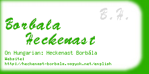 borbala heckenast business card