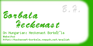 borbala heckenast business card